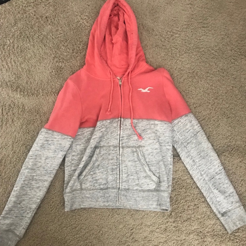 Hollister Orange & Grey Jacket